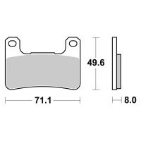 Brzdové destičky KYOTO pro motocykly, přední